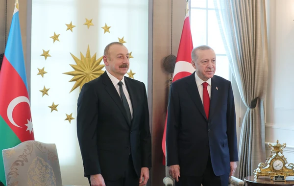 Azərbaycan və Türkiyə prezidentləri Çankaya Köşkündə görüşdülər - FOTO