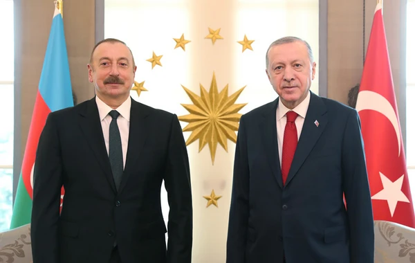 Azərbaycan və Türkiyə prezidentləri Çankaya Köşkündə görüşdülər - FOTO