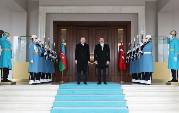 Azərbaycan və Türkiyə prezidentləri Çankaya Köşkündə görüşdülər - FOTO