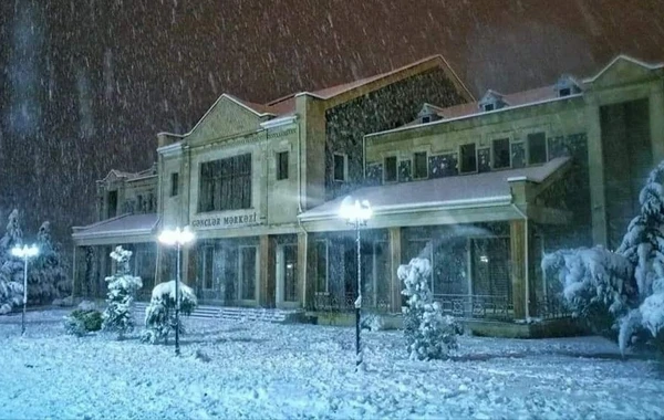 Gəncə və ətraf bölgələrə qar yağır - FOTO