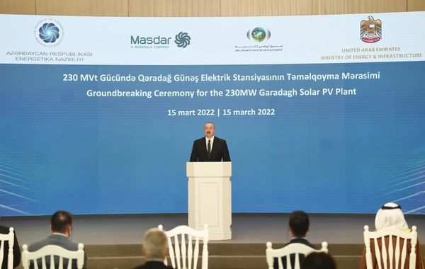 İlham Əliyev Qaradağ Günəş Elektrik Stansiyasının təməlqoyma mərasimində iştirak edib - FOTO - YENİLƏNİB