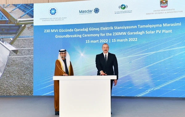 İlham Əliyev Qaradağ Günəş Elektrik Stansiyasının təməlqoyma mərasimində iştirak edib - FOTO - YENİLƏNİB