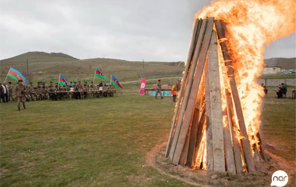 “Nar” Novruz bayramını azad edilmiş ərazilərdə əsgərlərlə qeyd etdi - FOTO/VİDEO