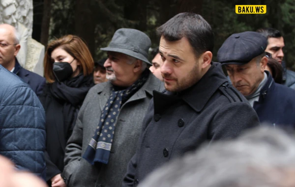 Emin Ağalarov Rüstəm İbrahimbəyovun dəfnində - VİDEO