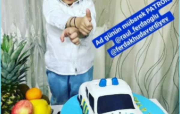 Fərda Xudaverdiyev oğlunun 4 yaşını belə qeyd etdi - FOTO