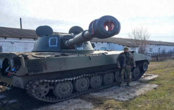 Azərbaycanlı Ukraynada tankı qənimət götürdü - FOTO