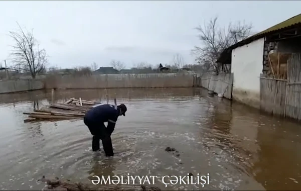 Füzuli və Cəlilabadda su basmış ərazilərdən yeni görüntülər - VİDEO