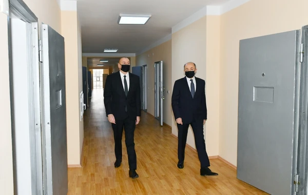 Prezident Bakıda müasir penitensiar müəssisələrdə yaradılan şəraitlə tanış olub - FOTO