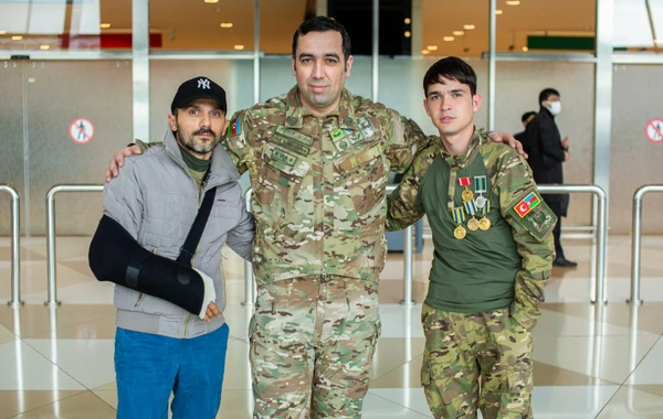Daha bir neçə qazi müalicə üçün Türkiyəyə göndərilib - FOTO