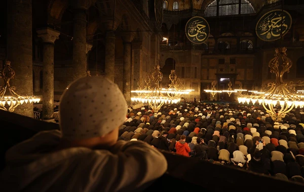 Ayasofiyada 88 il sonra  bir ilk - FOTO