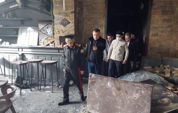 Kəmaləddin Heydərov partlayış baş vermiş obyektə gəlib - FOTO/VİDEO