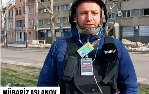 BAKU.TV əməkdaşı Ukraynadan xəbər verir - VİDEO