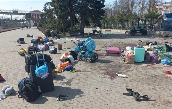 Ukraynada vağzalın raket atəşinə tutulması nəticəsində ölənlərin sayı bəlli oldu