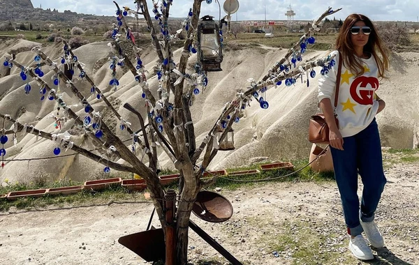 Kappadokiyaya gedən Gülay Zeynallı "Asmalı Konak"da - FOTO/VİDEO