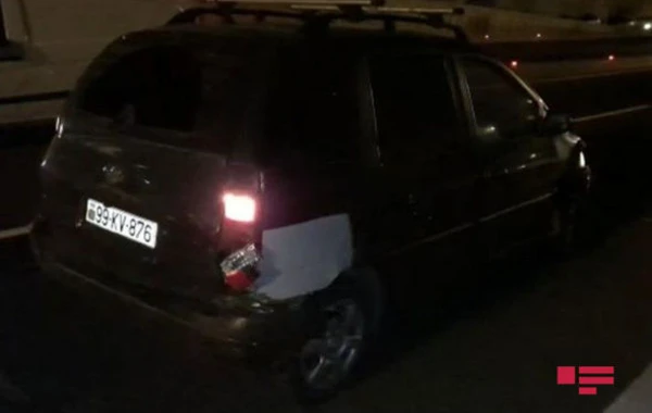 Bakıda iki avtomobil toqquşub - FOTO/VİDEO