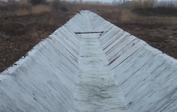 Füzulidə yeni beton kanallar çəkilir - FOTO