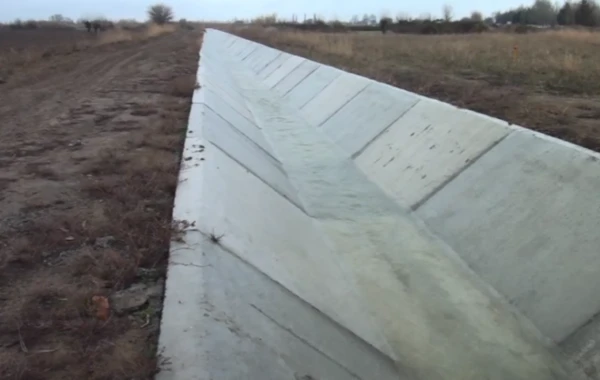 Füzulidə yeni beton kanallar çəkilir - FOTO