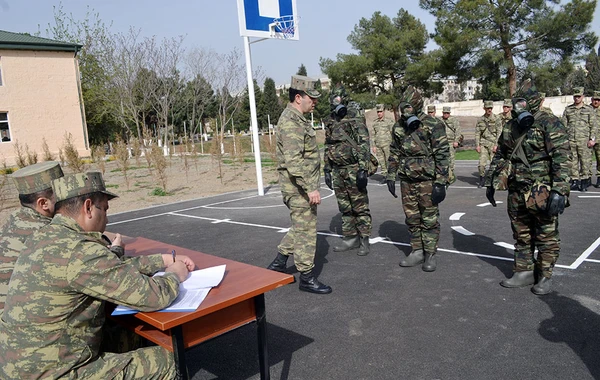 Orduda "Ən yaxşı radiasiya, kimyəvi və bioloji mühafizə heyəti" yarışı keçirilir - FOTO