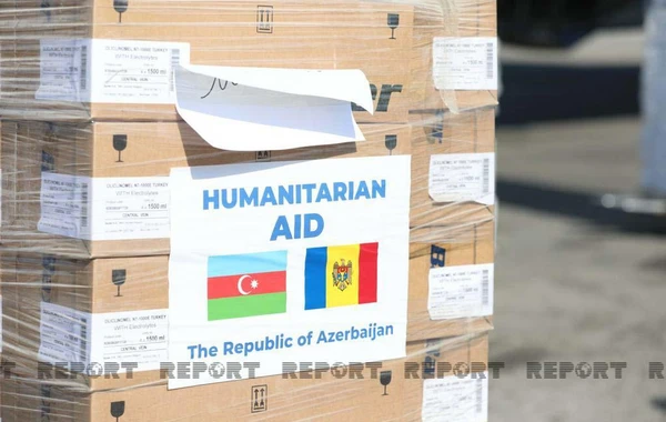 Azərbaycan ukraynalı qaçqınlar üçün növbəti dəfə humanitar yardım göndərib - FOTO