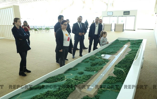 Gürcüstan nümayəndə heyəti Füzuli hava limanında - FOTO