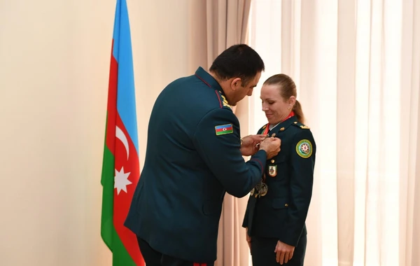 Elçin Quliyev idmançıları təltif edib - FOTO