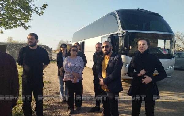 Gürcüstan nümayəndə heyətinin Ağdam şəhərinə səfəri başlayıb - FOTO
