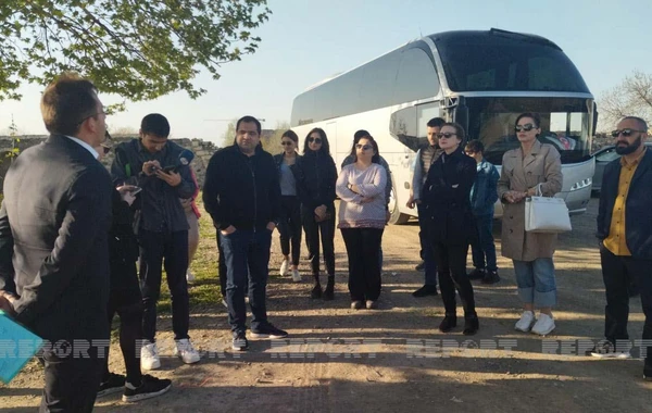 Gürcüstan nümayəndə heyətinin Ağdam şəhərinə səfəri başlayıb - FOTO