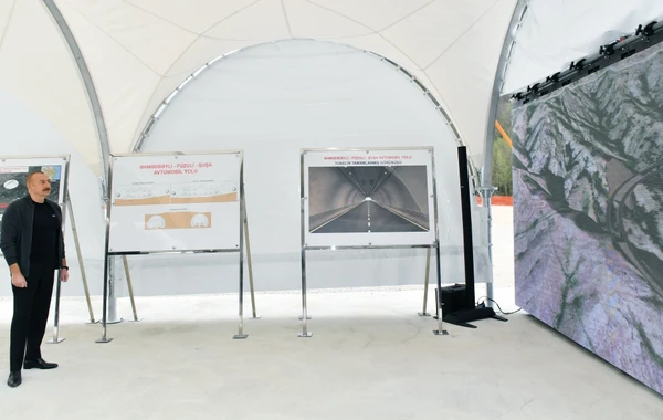 Prezident Daşaltıya gedib, tunellərin tikintisi ilə tanış olub - FOTO