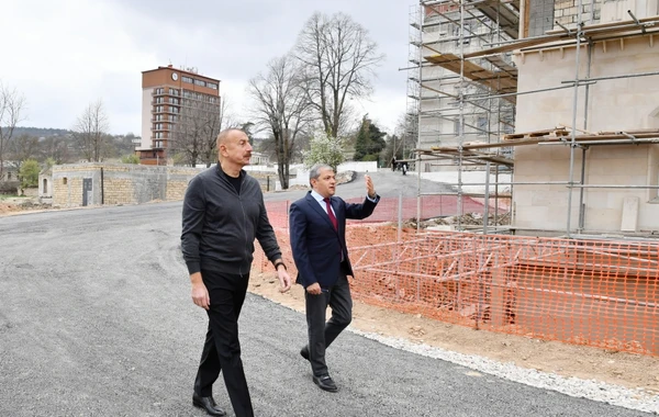 Prezident Daşaltıya gedib, tunellərin tikintisi ilə tanış olub - FOTO