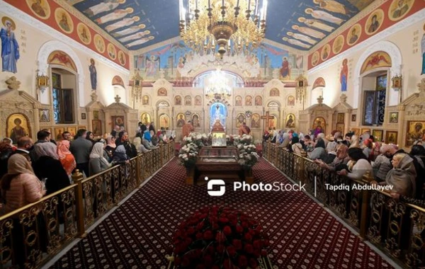 Bakıda yaşayan provaslavlar Pasxa bayramını qeyd edir - FOTOREPORTAJ