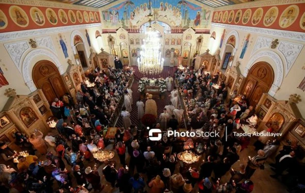 Bakıda yaşayan provaslavlar Pasxa bayramını qeyd edir - FOTOREPORTAJ