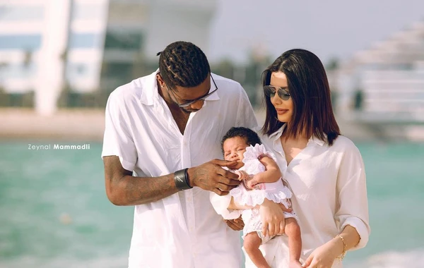 Kamerunlu futbolçunun azərbaycanlı həyat yoldaşı ilə Dubay FOTOSESSİYASI