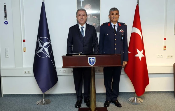 Hulusi Akar və həmkarları Ukrayna üçün Almaniyada toplaşdı - FOTO/VİDEO