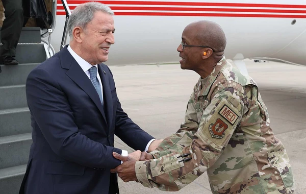 Hulusi Akar və həmkarları Ukrayna üçün Almaniyada toplaşdı - FOTO/VİDEO