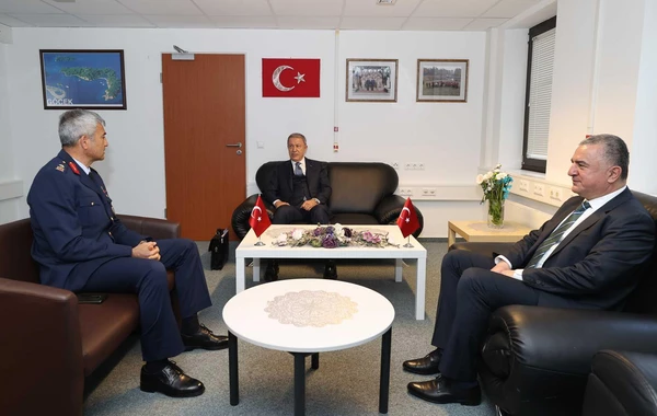 Hulusi Akar və həmkarları Ukrayna üçün Almaniyada toplaşdı - FOTO/VİDEO