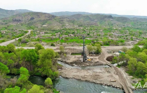 Qubadlı-Eyvazlı avtomobil yolunun tikintisi davam etdirilir - FOTO