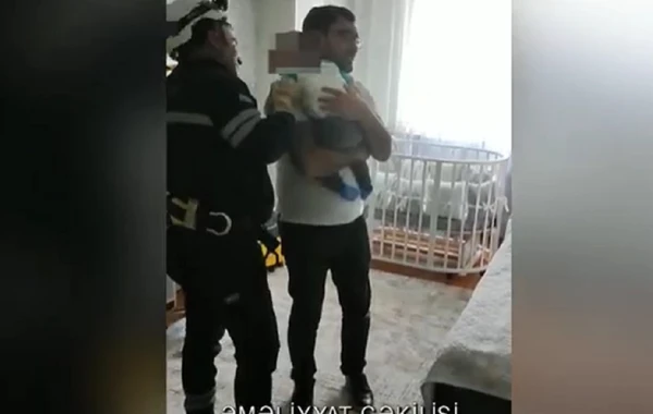 FHN biri azyaşlı olmaqla 6 nəfəri xilas etdi - VİDEO