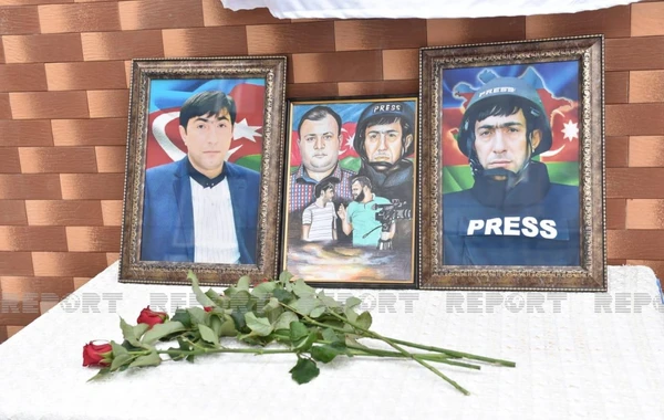Bakıda şəhid jurnalistin xatirəsi əbədiləşdirilib - FOTO