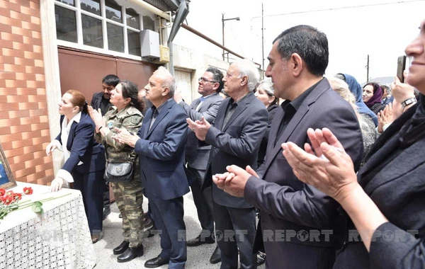 Bakıda şəhid jurnalistin xatirəsi əbədiləşdirilib - FOTO