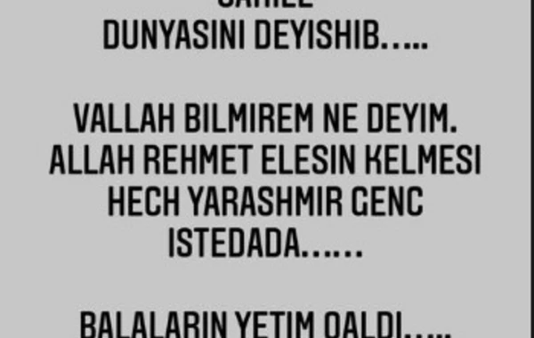 Azərbaycanlı gənc bəstəkar vəfat etdi - FOTO