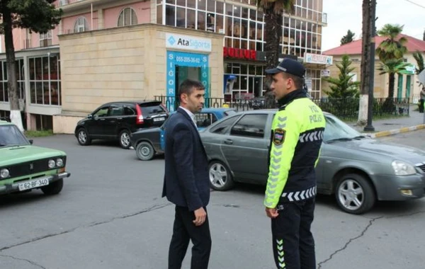 Polis piyada keçidlərindən istifadə etməyənlərə qarşı tədbirlər gördü - FOTO
