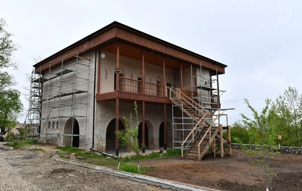 Şuşada Mehmandarovların malikanə kompleksində bərpa işləri Heydər Əliyev Fondu tərəfindən aparılır - FOTO