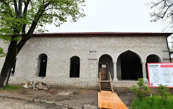 Şuşada Mehmandarovların malikanə kompleksində bərpa işləri Heydər Əliyev Fondu tərəfindən aparılır - FOTO