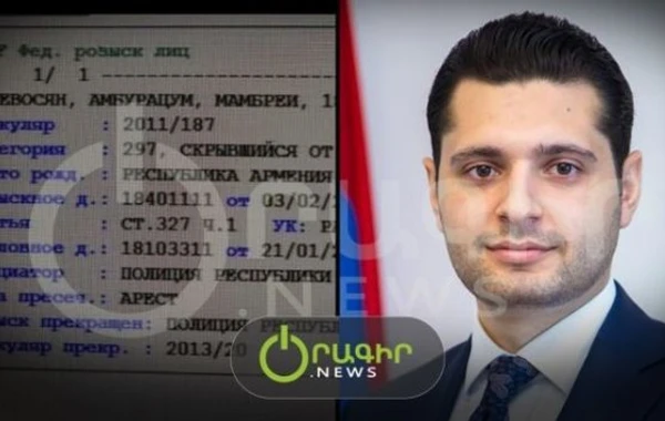 Paşinyanın müavininin beynəlxalq axtarışda olduğu üzə çıxdı - FOTO