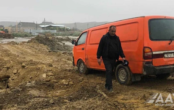 Hacıqabulda selin dağıtdığı keçid yol bərpa olundu - FOTO