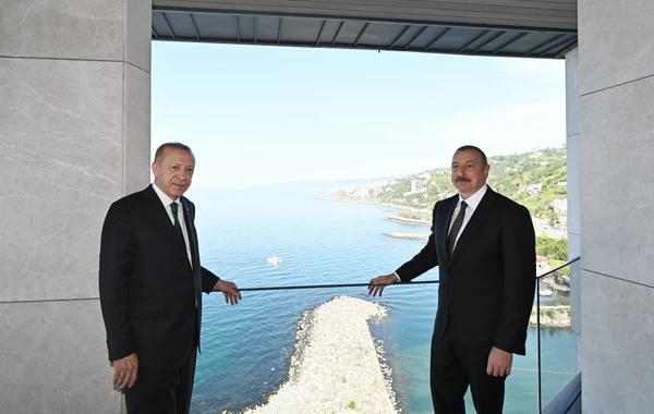 Ильхам Алиев и Эрдоган приняли участие в открытии аэропорта Ризе-Артвин - ВИДЕО