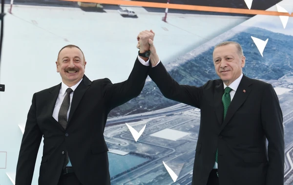 Ильхам Алиев и Эрдоган приняли участие в открытии аэропорта Ризе-Артвин - ВИДЕО