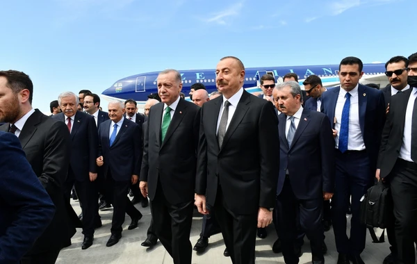 Ильхам Алиев и Эрдоган приняли участие в открытии аэропорта Ризе-Артвин - ВИДЕО