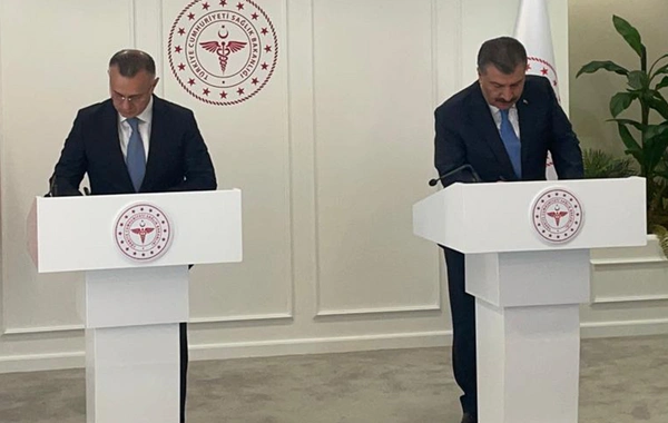Azərbaycanla Türkiyə arasında səhiyyə üzrə "yol xəritəsi" imzalanıb