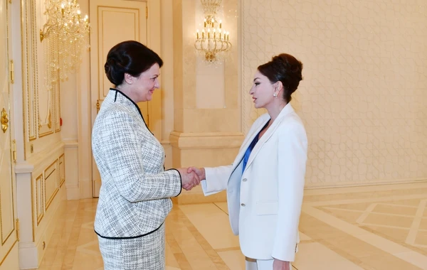 Azərbaycanın və Litvanın birinci xanımlarının görüşü olub - FOTO